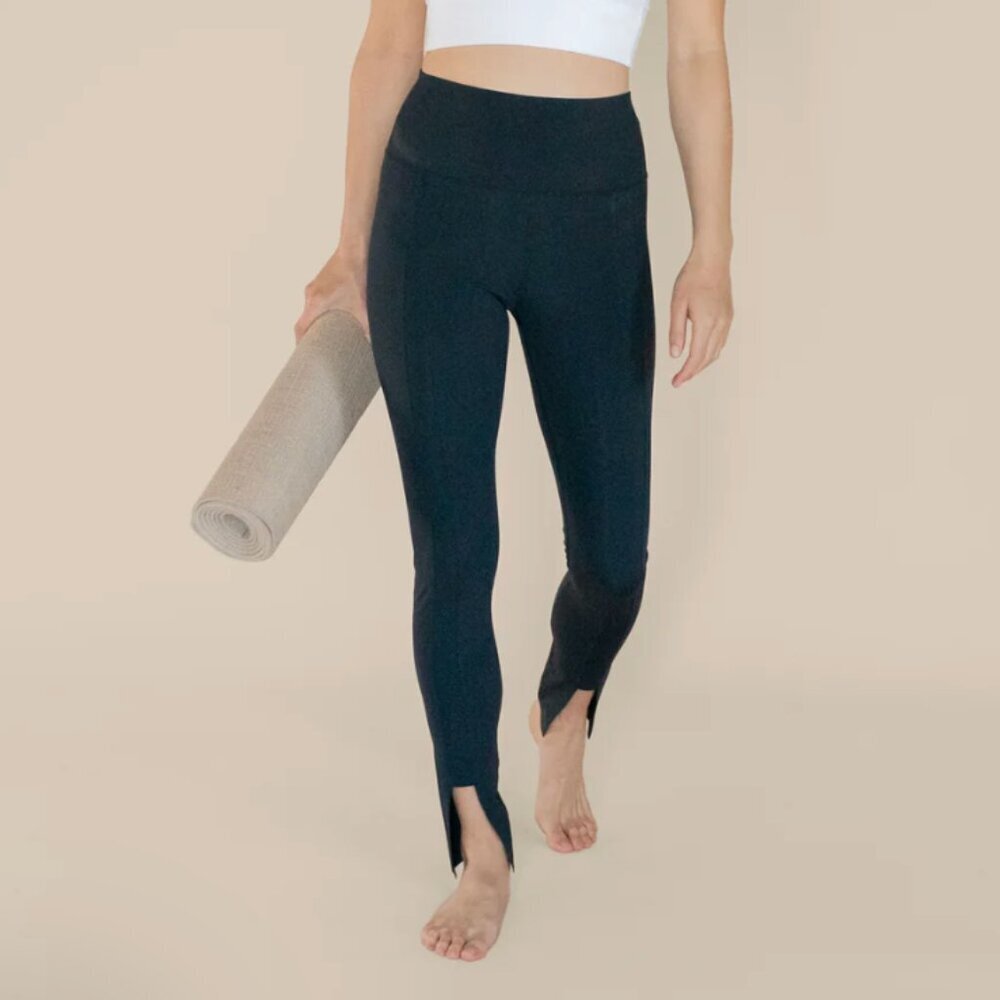 Époque Évolution Orion II Notch Hem Black Leggings, Small